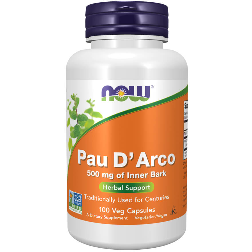 Pau D'Arco 500 mg 100 kapsułek - NOW Foods