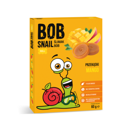 Przekąska mango bez dodatku cukru 60 g - Bob Snail
