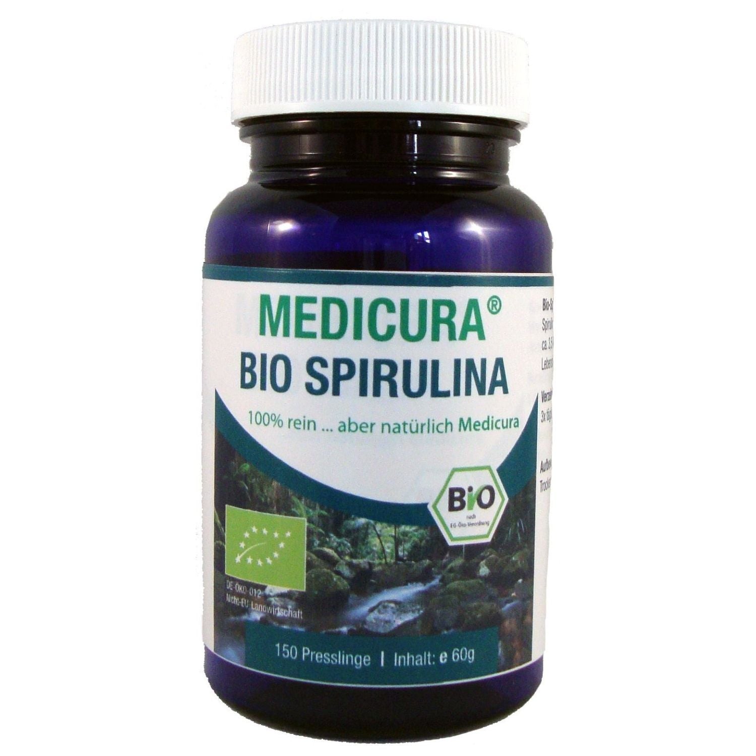 Spirulina BIO 150 tabletek 60 g - Medicura