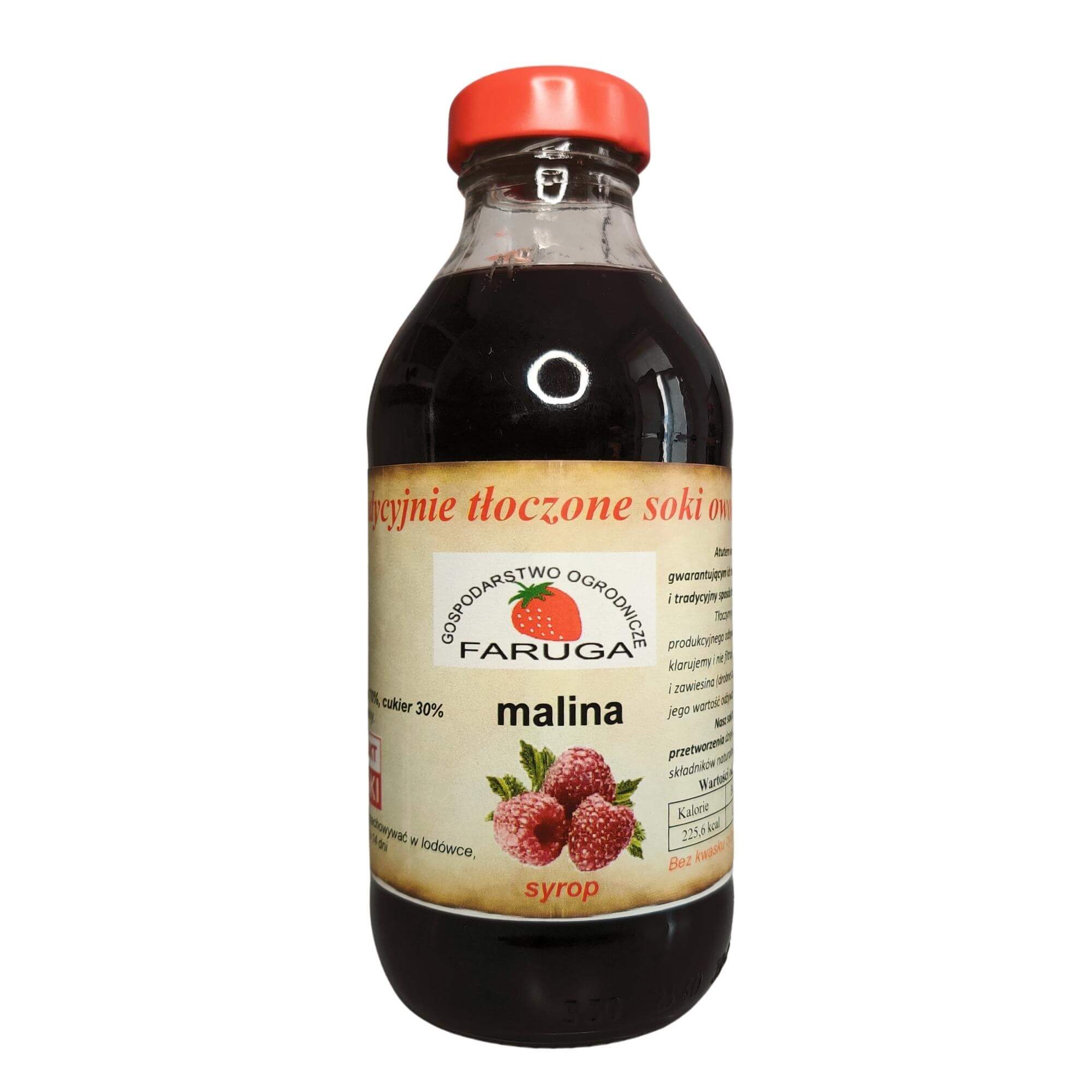 Syrop malinowy 330 ml - Faruga