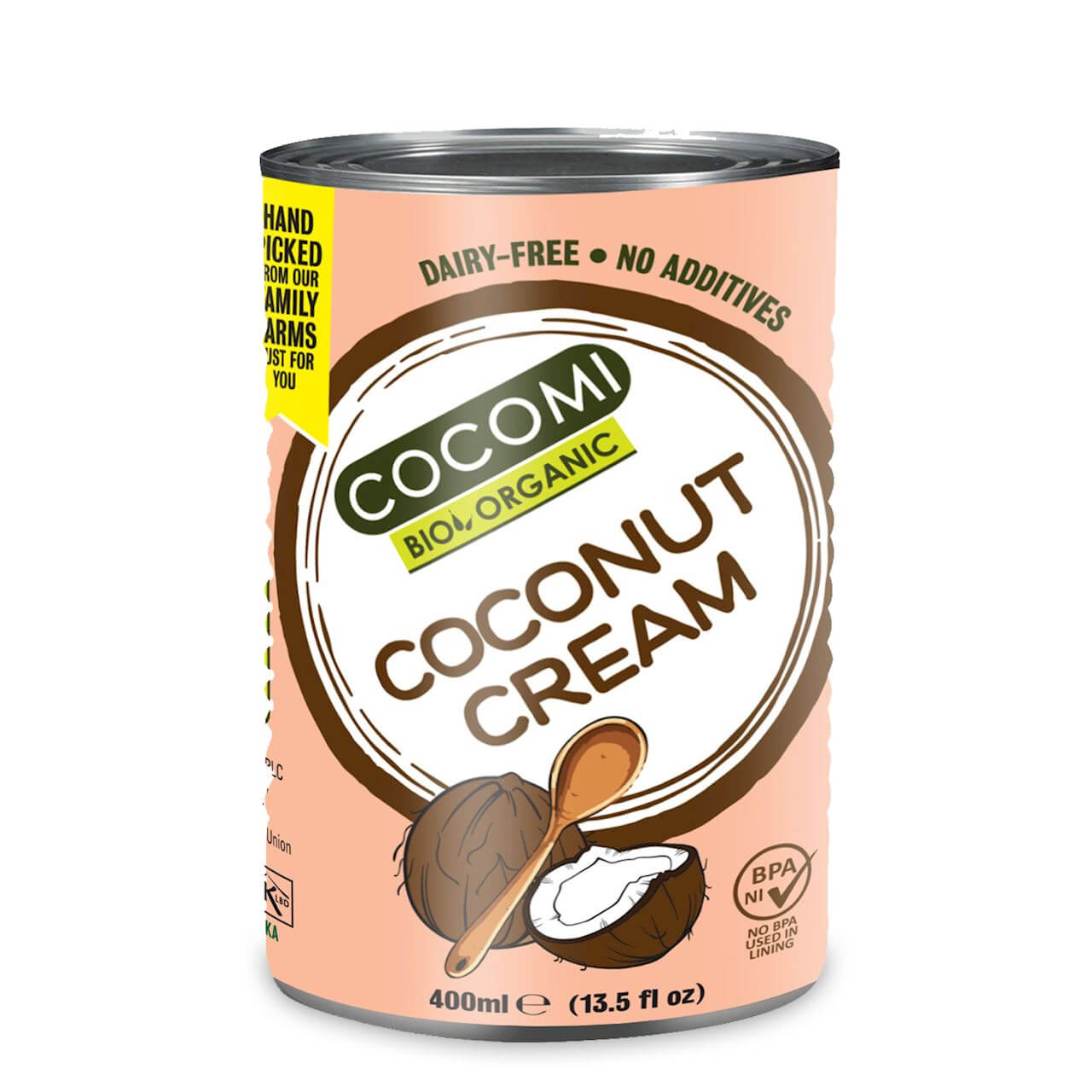 Zagęszczony produkt kokosowy bez gumy guar bez dodatku cukru BIO 400 ml - Cocomi